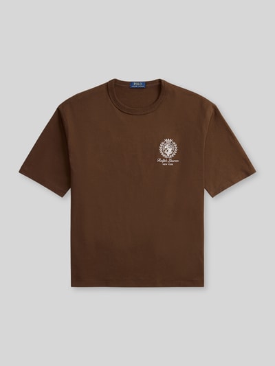 Polo Ralph Lauren T-shirt o kroju regular fit z czystej bawełny Średniobrązowy 2