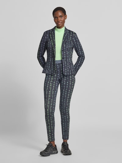 Marc Cain Slim Fit Hose mit Logo-Detail Rauchblau 1