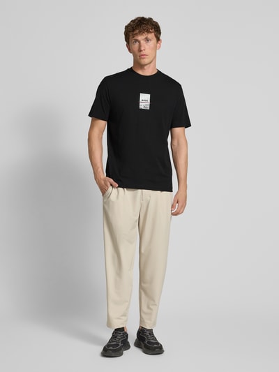 BOSS Green Regular Fit T-Shirt aus Baumwoll-Mix Black 1