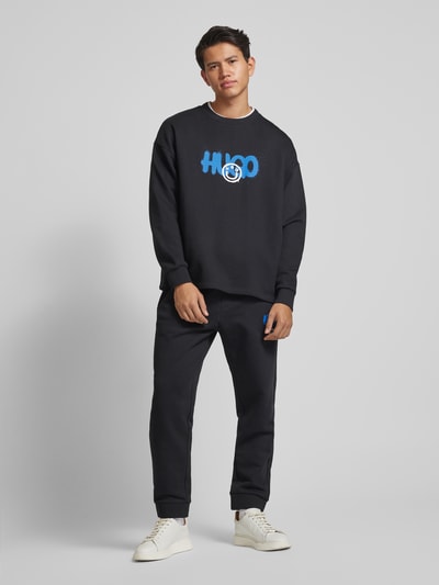 Hugo Blue Sweatpants mit elastischem Bund Modell 'Nimaytro' Black 1