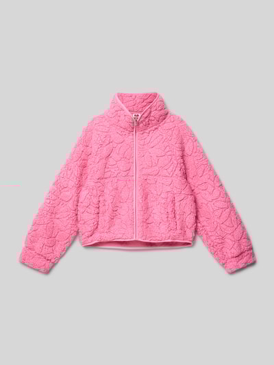 Roxy Fleecejack met opstaande kraag, model 'BLURRY CLOUD' Felroze - 1