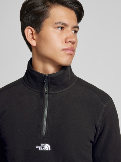 The North Face Fleecepullover met schipperskraag, model 'GLACIER' Zwart - 3