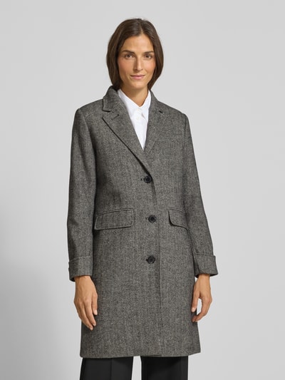 Lauren Ralph Lauren Mantel mit Reverskragen und Pattentaschen Dunkelgrau Melange 4