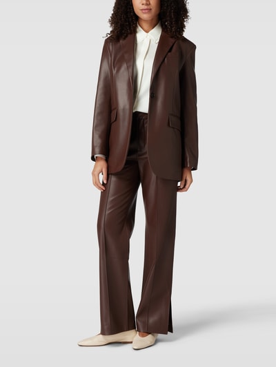 BOSS Overhemdblouse met ruches, model 'Bentane' Offwhite - 1