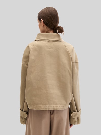 Marc O'Polo relaxed fit jeansjack van katoenmix Beige - 5