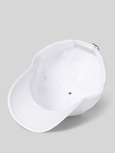 BOSS Basecap mit Label-Stitching Modell 'Zed' Weiss 2