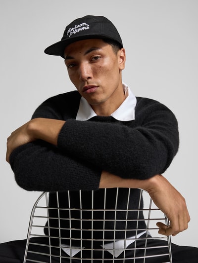 MAISON KITSUNÉ Basecap aus reiner Baumwolle Black 1