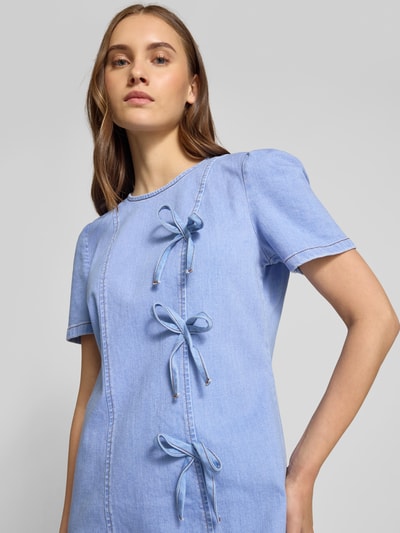 BAUM & PFERDGARTEN Minikleid mit Rundhalsausschnitt Hellblau 3