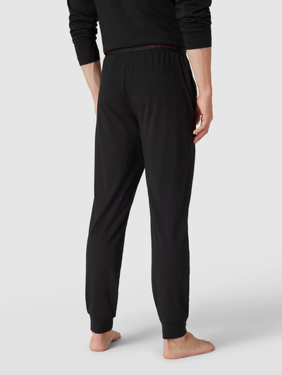 HUGO Sweatpants mit Label-Stitching Modell 'Unite' Black 5