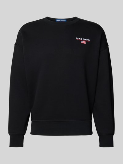 Polo Ralph Lauren Sweatshirt mit Label-Stitching Black 2