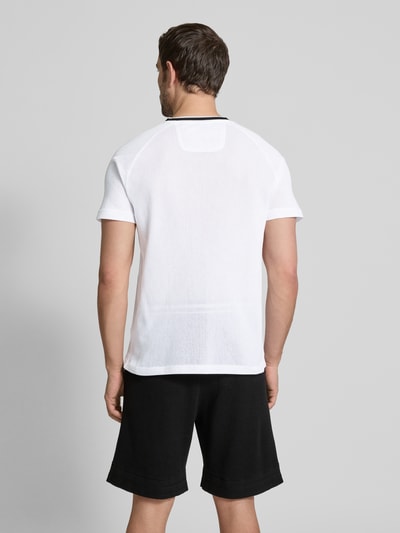 BOSS Green T-Shirt mit Label-Print Weiss 5