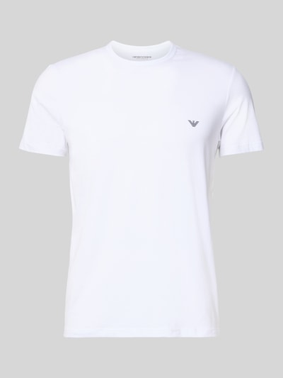 Emporio Armani T-Shirt mit Label-Print im 2er-Pack Weiss 1