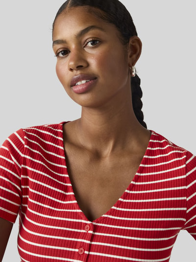 Levi's® Slim Fit T-Shirt aus Baumwoll-Mix Rot 3