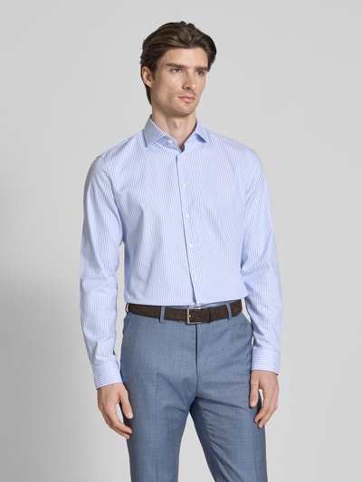 Jake*s Slim Fit Business-Hemd mit Knopfleiste Bleu 4
