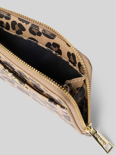 Hey Marly Portemonnaie mit Logo-Detail Modell 'Leo' Sand 3