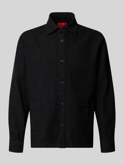SELECTED HOMME relaxed fit vrijetijdsoverhemd van puur katoen model 'RLXCAL' in rookblauw online