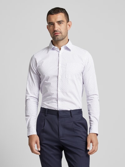 s.Oliver RED LABEL Slim fit vrijetijdsoverhemd van katoenmix Wit - 4