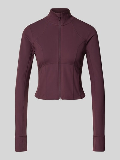 Fabletics Kurtka w kroju slim fit ze stójką model 'Storm' Bordowy 2