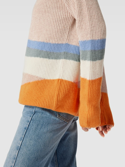 Armedangels Strickpullover im Colour-Blocking-Design Sand Melange 3