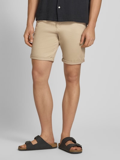 JACK & JONES Regular Fit Shorts mit Eingrifftaschen Modell 'BOWIE' Beige 4