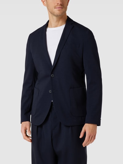 s.Oliver BLACK LABEL 2-knoops colbert met reverskraag Marineblauw - 4