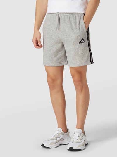 ADIDAS SPORTSWEAR Korte broek met merkdetail Middengrijs gemêleerd - 4