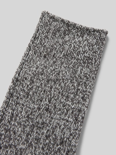 camano Socken mit geripptem Abschluss Anthrazit Melange 2