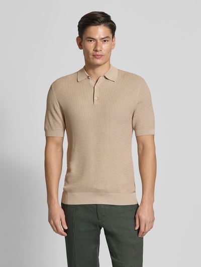 Matinique Slim Fit Poloshirt mit Knopfleiste Beige 4