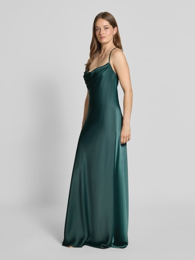 V.M. Sukienka wieczorowa z lejącym dekoltem Ciemnozielony 1