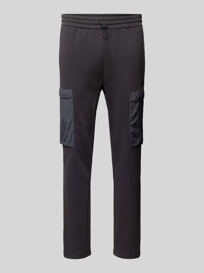 ADIDAS SPORTSWEAR Slim fit sweatpants met cargozakken Zwart - 2