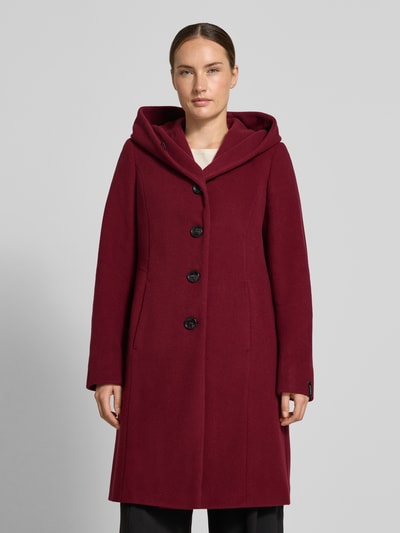 Milo Coats Mantel aus Schurwoll-Mix mit Kaschmir-Anteil Modell 'Bella' Bordeaux 4