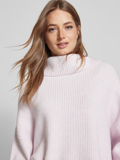 comma Oversized Wollpullover aus Viskose mit Kimonoärmeln Rose 3