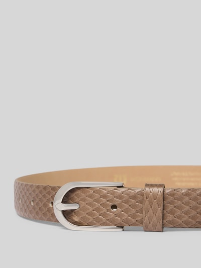Produktfoto, pasek damski 'Gürtel aus echtem Leder mit Allover-Snakeprägung' von Weinmann, naturalna skóra, krój slim fit, tłoczenie na całej powierzchni, sprzączka, szerokość w rozmiarze 80: 2 cm