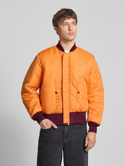 Alpha Industries Bomberka w kroju regular fit ze stójką Model 'Heritage' Ciemnoczerwony 6