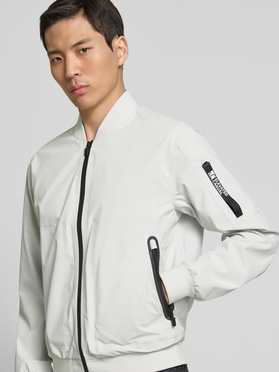 s.Oliver RED LABEL Regular Fit Blouson mit Stehkragen Hellgrau 3
