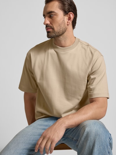 JAKE*S STUDIO MEN T-shirt z okrągłym dekoltem Beżowy 3