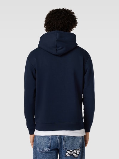 Jack & Jones Hoodie met labeldetail, model 'BRADLEY' Donkerblauw - 5