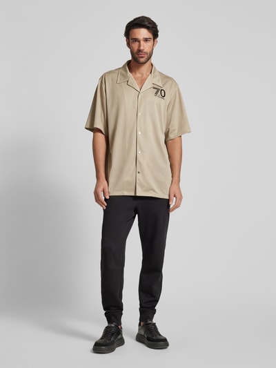 EA7 Emporio Armani Freizeithemd mit Reverskragen Beige 1