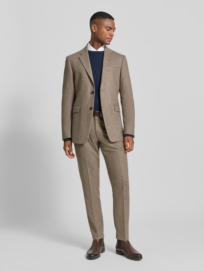 bugatti Strickpullover mit gerippten Abschlüssen Dunkelblau 1