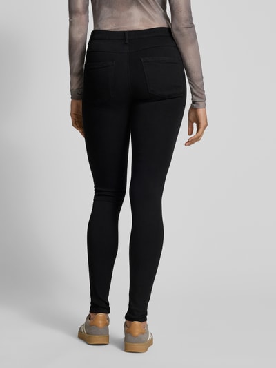 Only Skinny fit jeans met labelpatch, model 'POWER' Zwart - 5