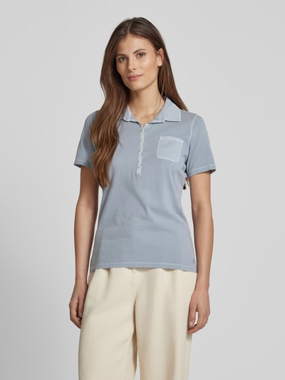 Marc O'Polo Regular fit poloshirt van puur katoen Rookblauw - 4