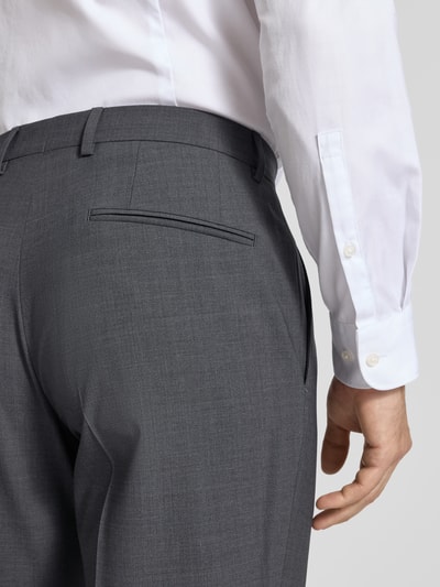 BOSS Spodnie do garnituru o kroju regular fit z mieszanki żywej wełny model ‘H-LEON-MM-C-NF’ Antracytowy 3