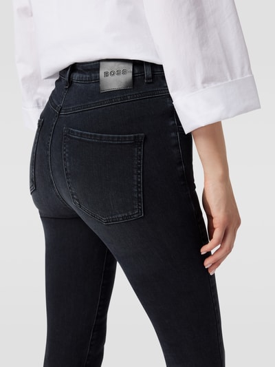 BOSS Orange Skinny Fit Jeans mit Label-Patch Modell 'Sienna' Anthrazit 3