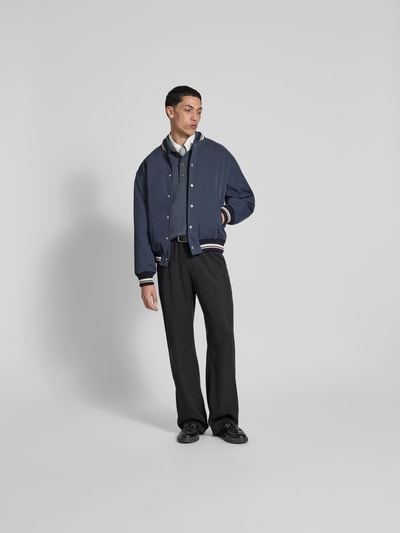 MAISON KITSUNÉ Blouson mit Druckknopfleiste Marine 1