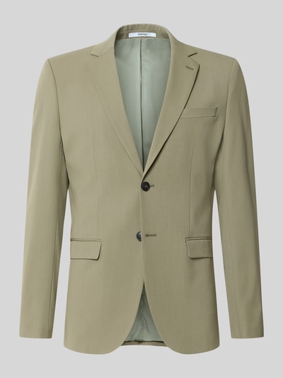 Produktfoto, lichtgroen slim fit heren colbert Slim Fit Sakko met viscose, model 'LIAM' van Selected Homme, effen look, zachte textuur