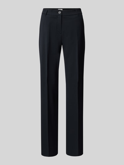 Brax Spodnie materiałowe o kroju straight fit z dodatkiem wełny owczej model ‘Maron’ Granatowy 2