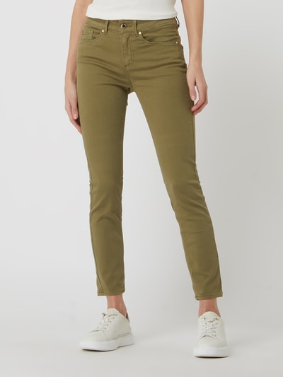 Brax Skinny Fit Jeans mit Stretch-Anteil Modell 'Ana' Oliv 4