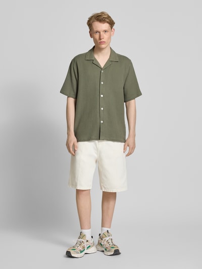 Only & Sons Vrijetijdsoverhemd met knoopsluiting, model 'BERTIL' Olijfgroen - 1