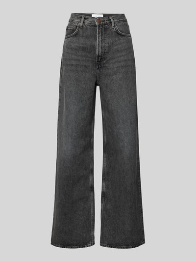 Samsøe & Samsøe Wide Leg Jeans im 5-Pocket-Design Modell 'REBECCA' Anthrazit 2