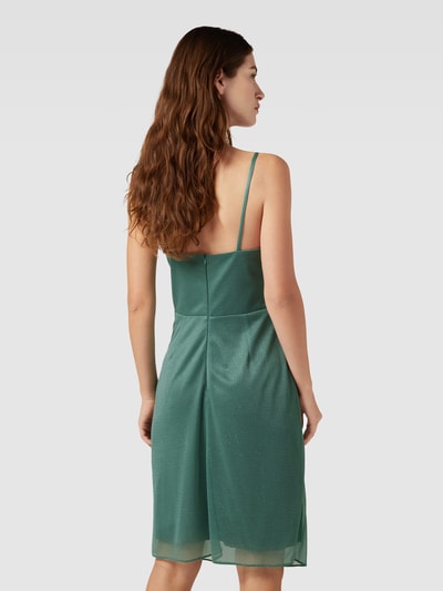 TROYDEN COLLECTION Cocktailkleid mit Wasserfall-Ausschnitt Petrol Melange 5